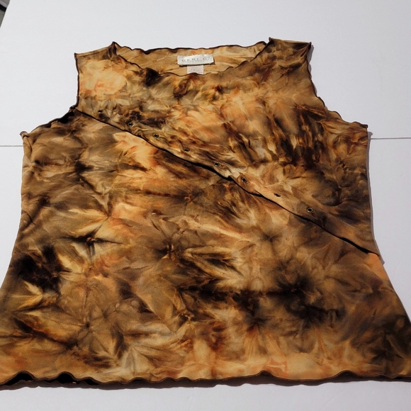 Geri C. New York Shades of Brown & Rust feels like Suede (L) Made in USA - Picture 3 of 8